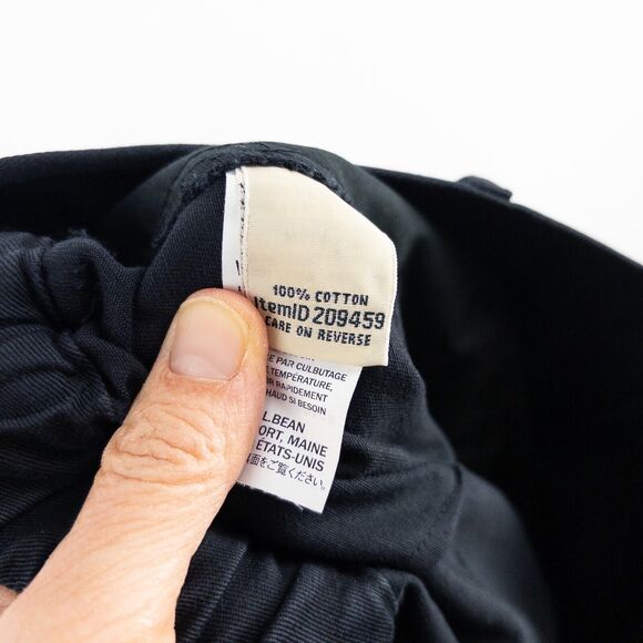 LL Bean Wrinkle-Free Bayside Pants 14 Black Original Fit High-Rise Comfort NWT - Picture 10 of 11